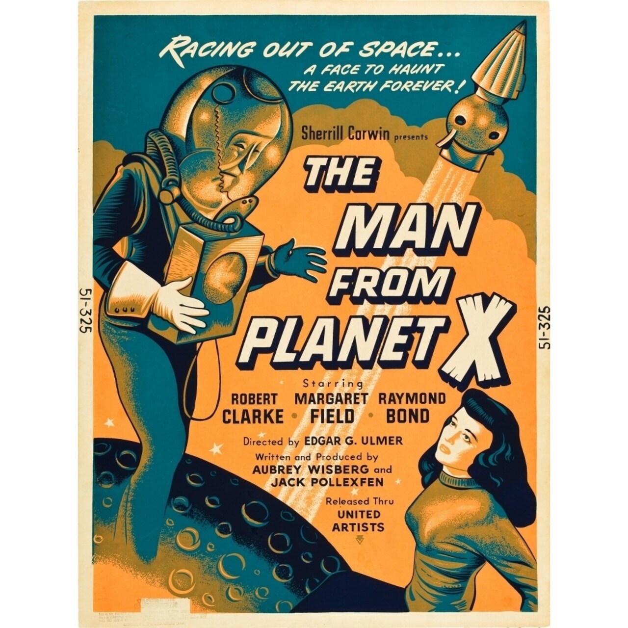 The Man From Planet X L-R: Pat Goldin Margaret Field On Poster Art 1951. Movie Poster Masterprint